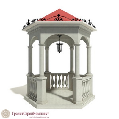 Восточный тип беседки из натурального камня,мрамор Коелга